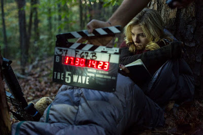 Chloe Grace Moretz on the set of The 5th Wave