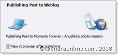 publishing post to weblog via windows live writer