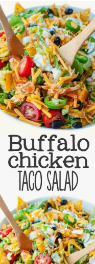 Buffalo Chicken Taco Salad