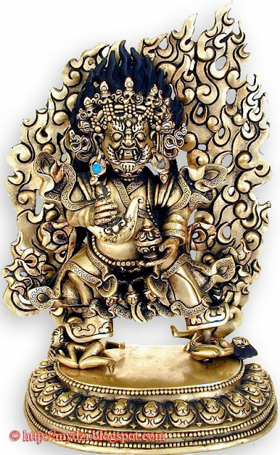 Buddhist Standing Two Arms Mahakala