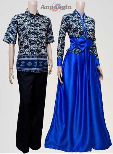 Model Desain Baju Batik Muslim Terbaru 2017