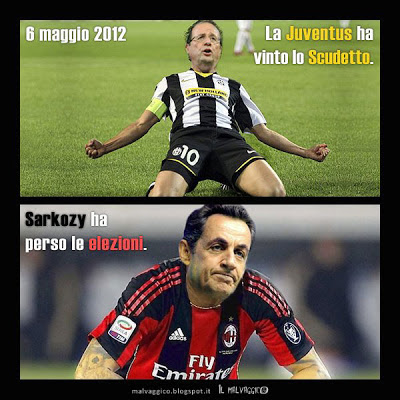 Immagine del fotomontaggio Sarkozy vs la Juve