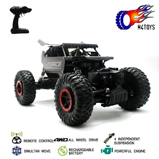 RC MOBIL OFFROAD CLIMBING CAR MONSTER SCALE 1:18 4WD 2.4Ghz Hitam