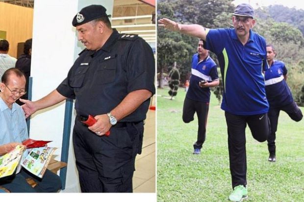 Pegawai Kanan Polis Turun Berat Badan 38kg