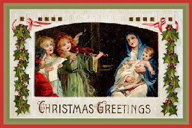 Baby Jesus Vintage Christmas Card