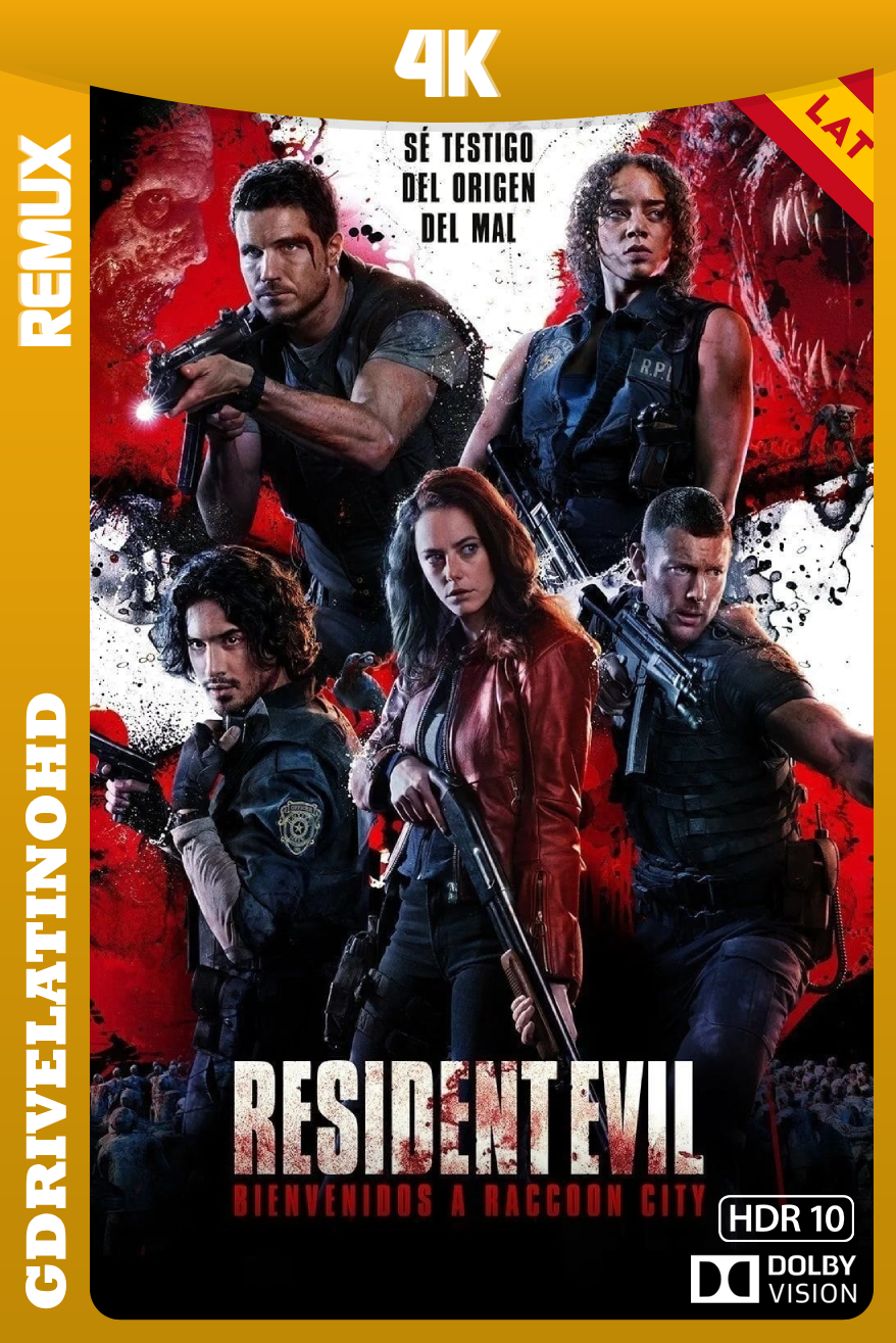 Resident Evil: Bienvenidos a Raccoon City (2021) BDRemux 4K DV HDR10 Latino-Inglés