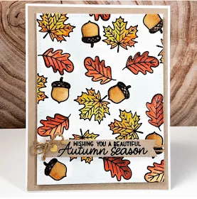 Sunny Studio Stamps: Beautiful Autumn Customer Card by Diane