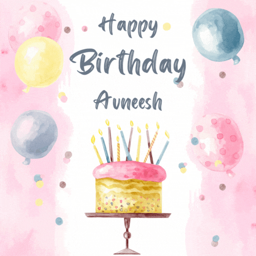 Happy Birthday Avneesh (Animated gif)