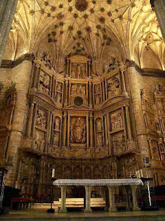 Retablo Mayor en la Catedral de Barbastro (Somontano, Huesca, Aragón, España)