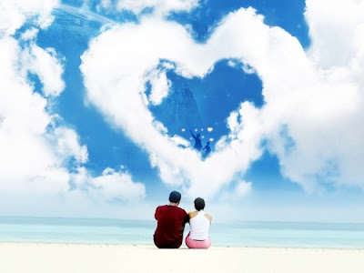 valentines day lovers on beach wallpapers