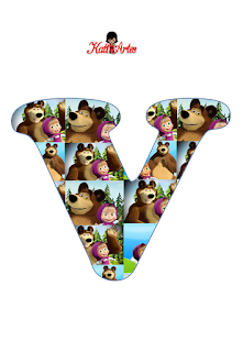 Abecedario de Masha y el Oso. Masha and the Bear Alphabet.