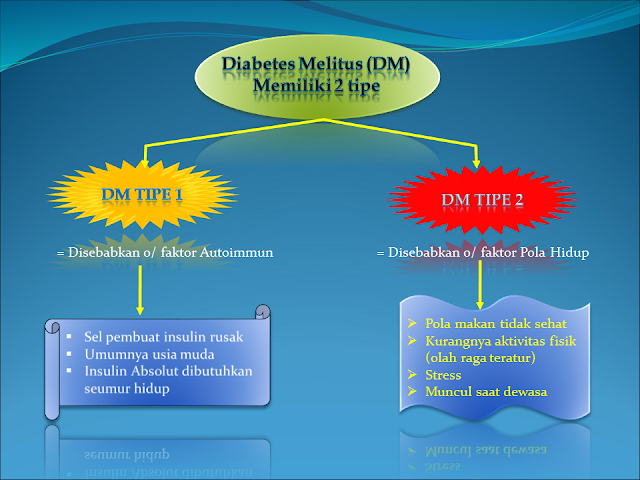 Diabtes Melitus Memiliki 2 Tipe