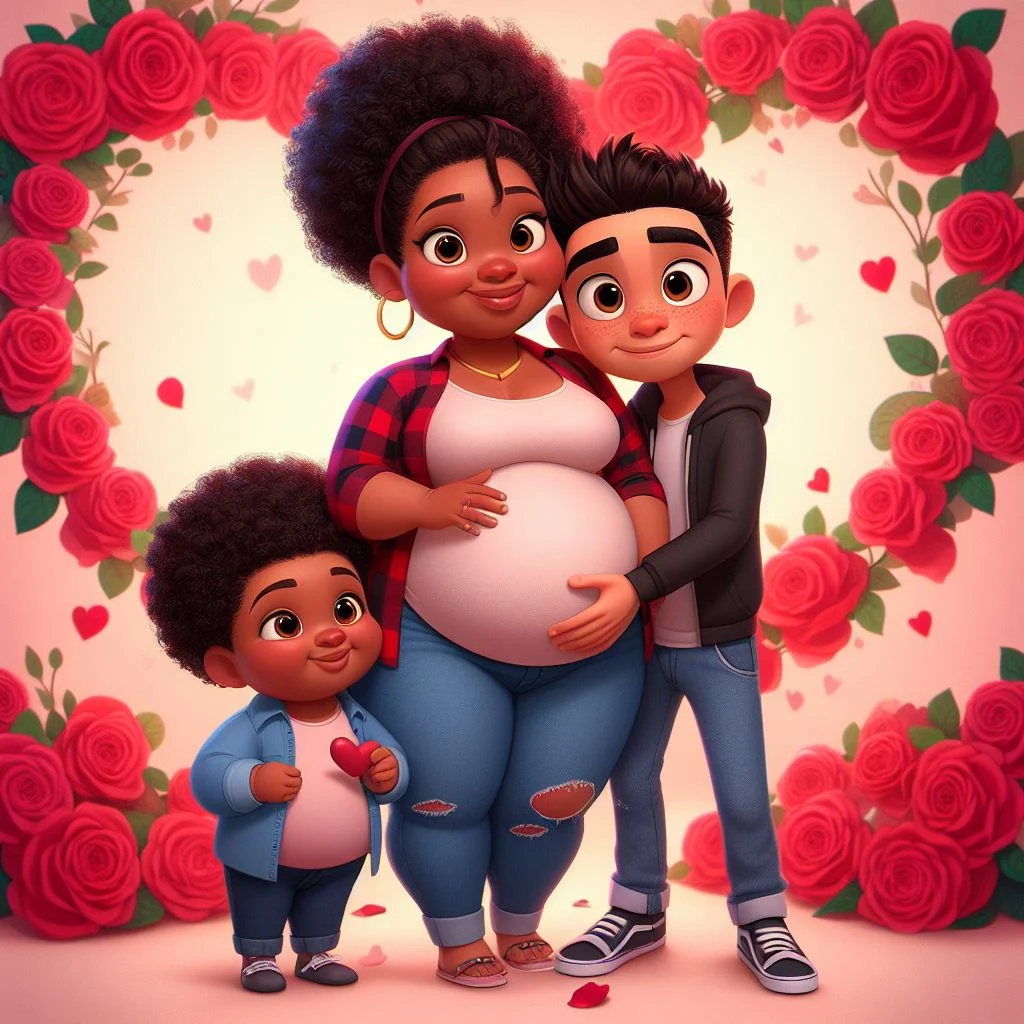 imagenes de familia con madre afroamericana con hijos pequeños