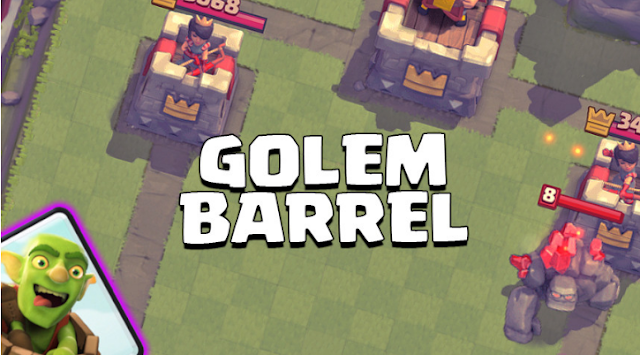 Update Clash Royale 23 oktober 2016 - Golem Goblin Barrel Zap Bait Deck