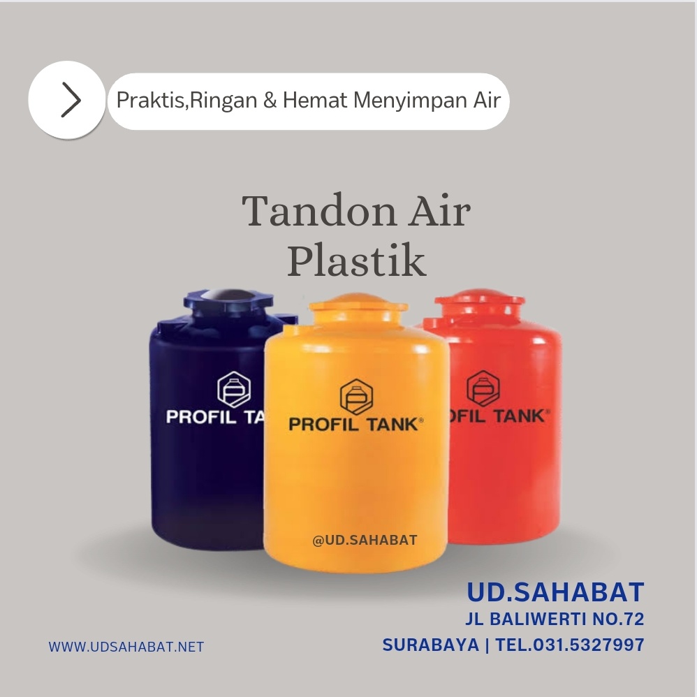 jual tandon air profil tank plastik