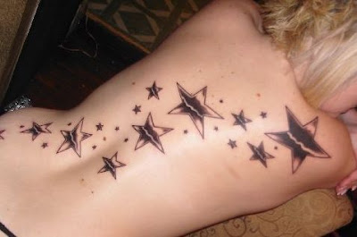 Punk Star Tattoo Black And White