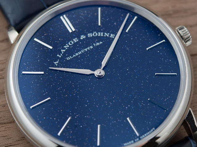 Review A. Lange & Söhne Saxonia Thin Blue Watch Replica With Low Price