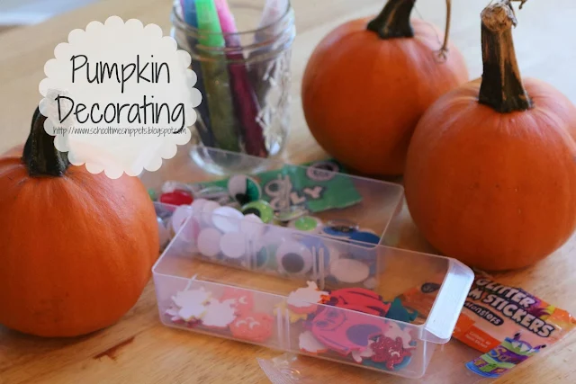  pumpkin decorating for preschoolers