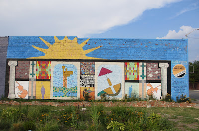 Mural on East Jefferson in Detroit