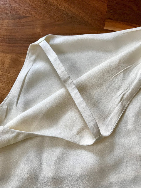 Diary of a Chain Stitcher: Atelier Brunette Viscose Crepe True Bias Ogden Cami Square Neck Hack