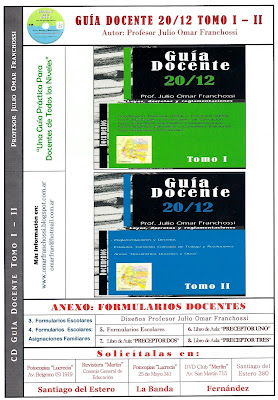 PUBLICIDAD: CD ROM "GUÍA DOCENTE 20/12" TOMO I - II