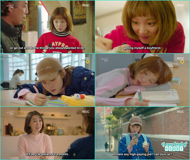 bok joo make a bucket list for what she wanted to do instead of weightlifting -  Weightlifting Fairy Kim Bok Joo: Episode 11 