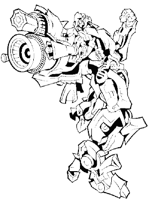 Transformer Coloring Pages for Kids 