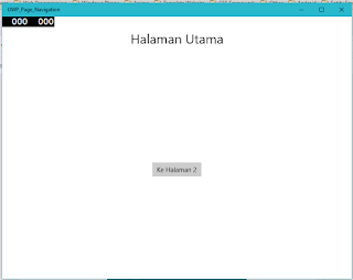 Windows 10 Universal App : Navigasi Halaman