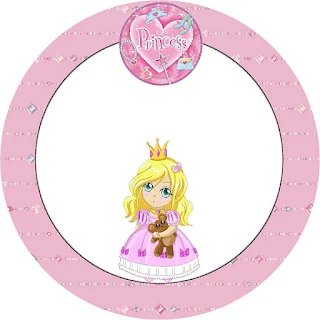 Blondie Princess, Toppers or Free Printable Candy Bar Labels.