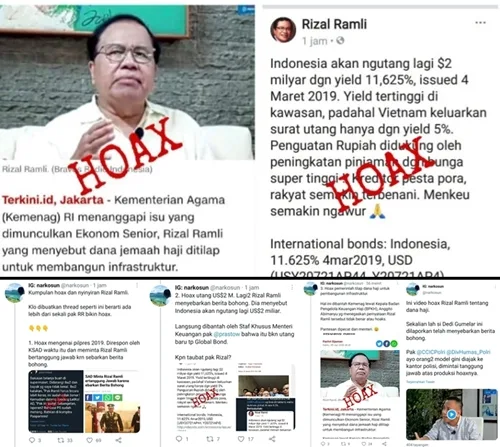 Bagikan Kumpulan Hoax yang Disebar Rizal Ramli, Netizen: Pantas Dipecat dari Menteri