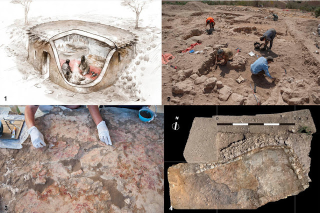 10,000-year-old painted lime floor discovered in Jordan