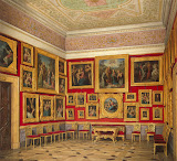 Interiors of the New Hermitage. The Study of Italian Art by Edward Petrovich Hau - Architecture Drawings from Hermitage Museum