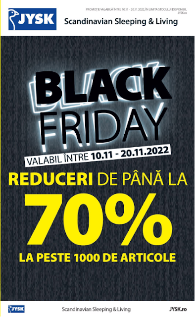 JYSK Catalog-Brosura 10-20.11 2022 → BLACK FRIDAY- reduceri pana 70%