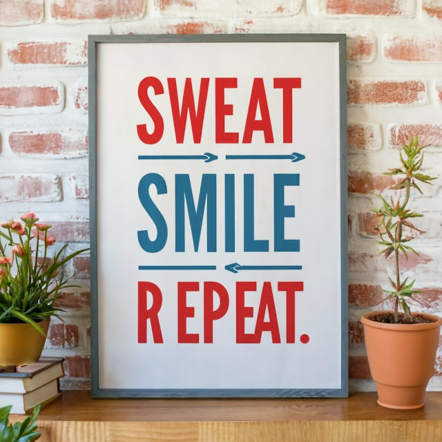 Sweat, smile, repeat.