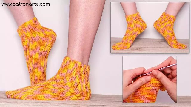 COMODIDAD Y CONFORT PARA TUS PIES  Aprende a Tejer Calcetines Fáciles a Crochet
