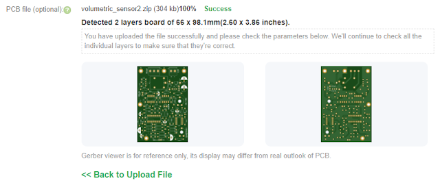 Uploaded PCB at PCBWay