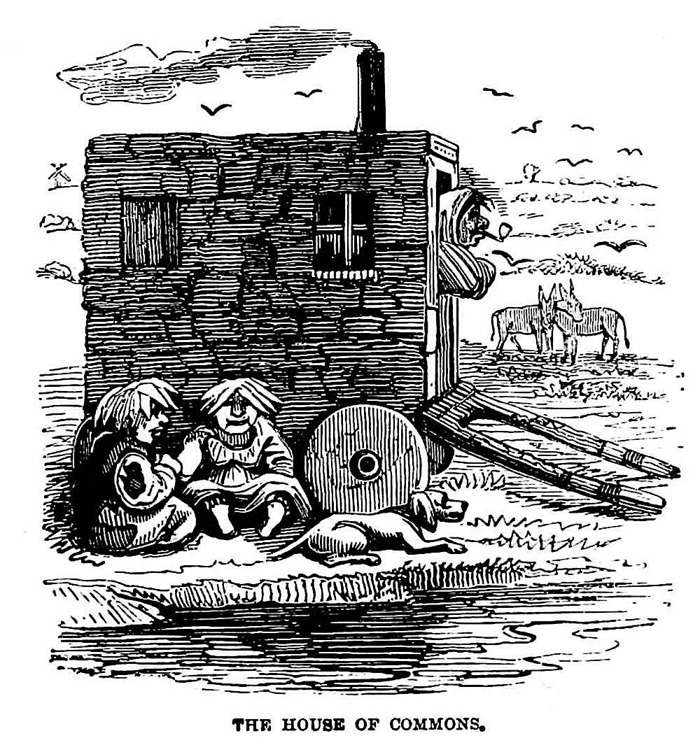 The House of Commons,  an 1861 cartoon about social class