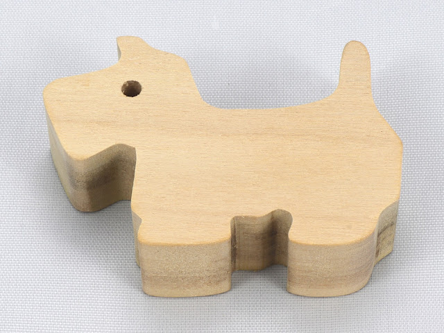 Wood Puppy Cutout, Small Scottish Terrier, Handmade, Unfinished, and Ready to Paint. Itty Bitty Scottie Dog, Wooden Animal Toy