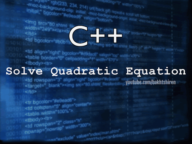 Solve Quadratic Equation