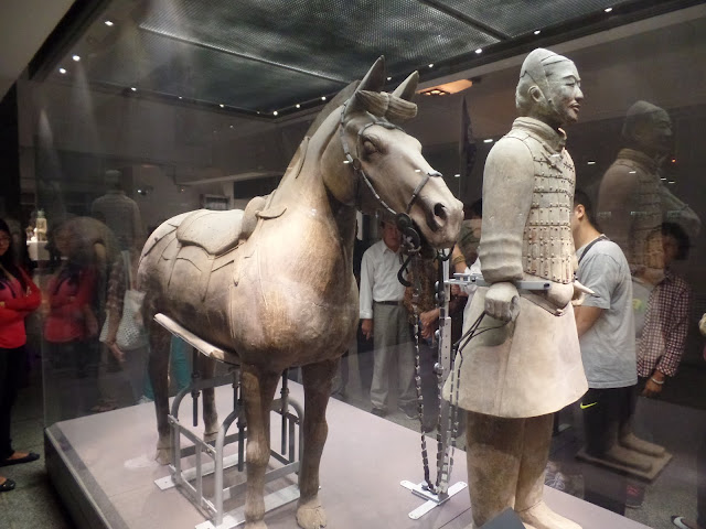 terracotta cavalryman saddle horse