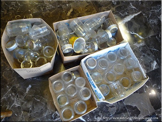 boxes of old canning jars