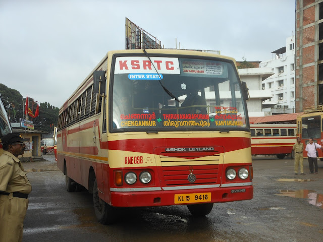 KSRTC Super Fast Bus From Chengannur to Kanyakumari ...