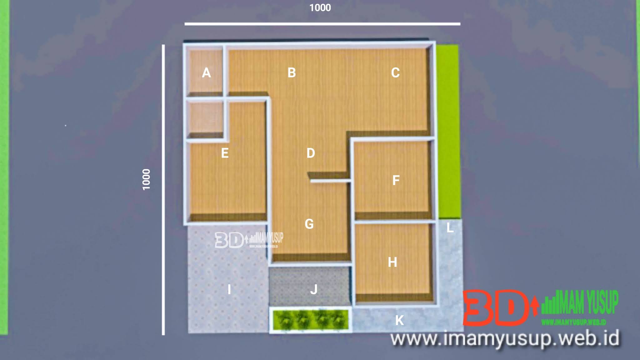 model rumah warung