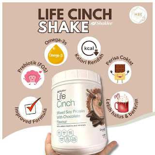Life Cinch Chocolate Shake Shaklee Dengan Prebiotic & Omega-3