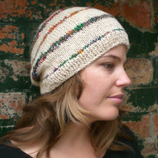 NIMBIN, slouchy beanie in hemp, wool and silk