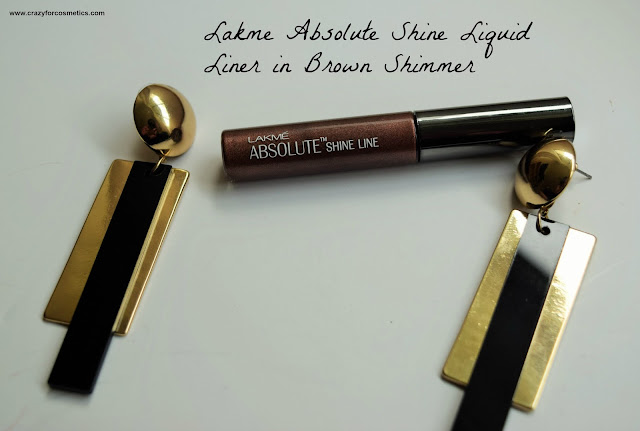 Lakme Absolute Liquid Liner in Brown Shimmer Review, Swatches