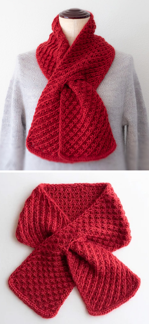 Cherry Pie Scarf - Free Knitting Pattern