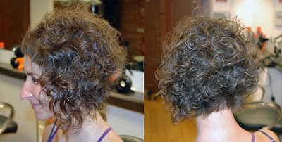 Curly Hair Long Front Short Back