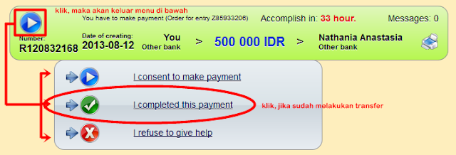 konfirmasi I complete this payment