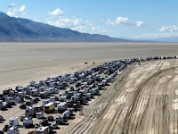 Burning Man festival road reopens.